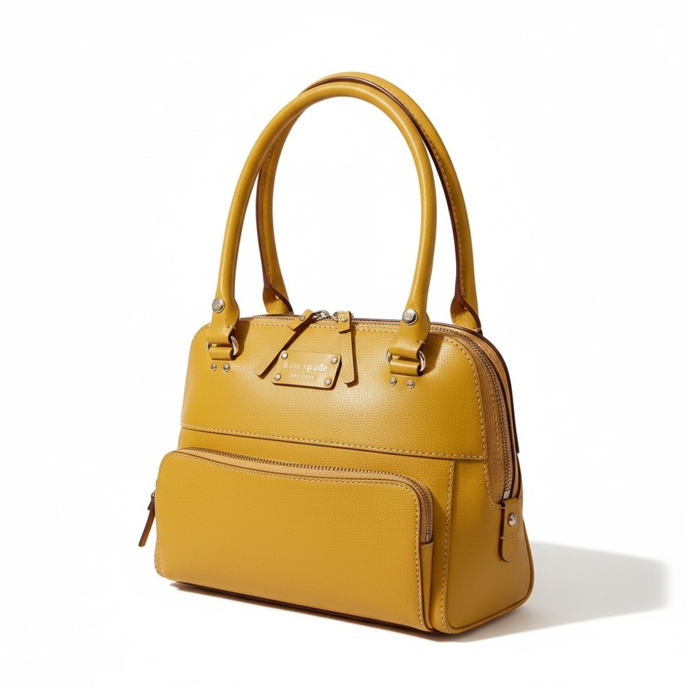 NWT Kate Spade Wellesley Small Maeda Satchel Mustard Leather Bag